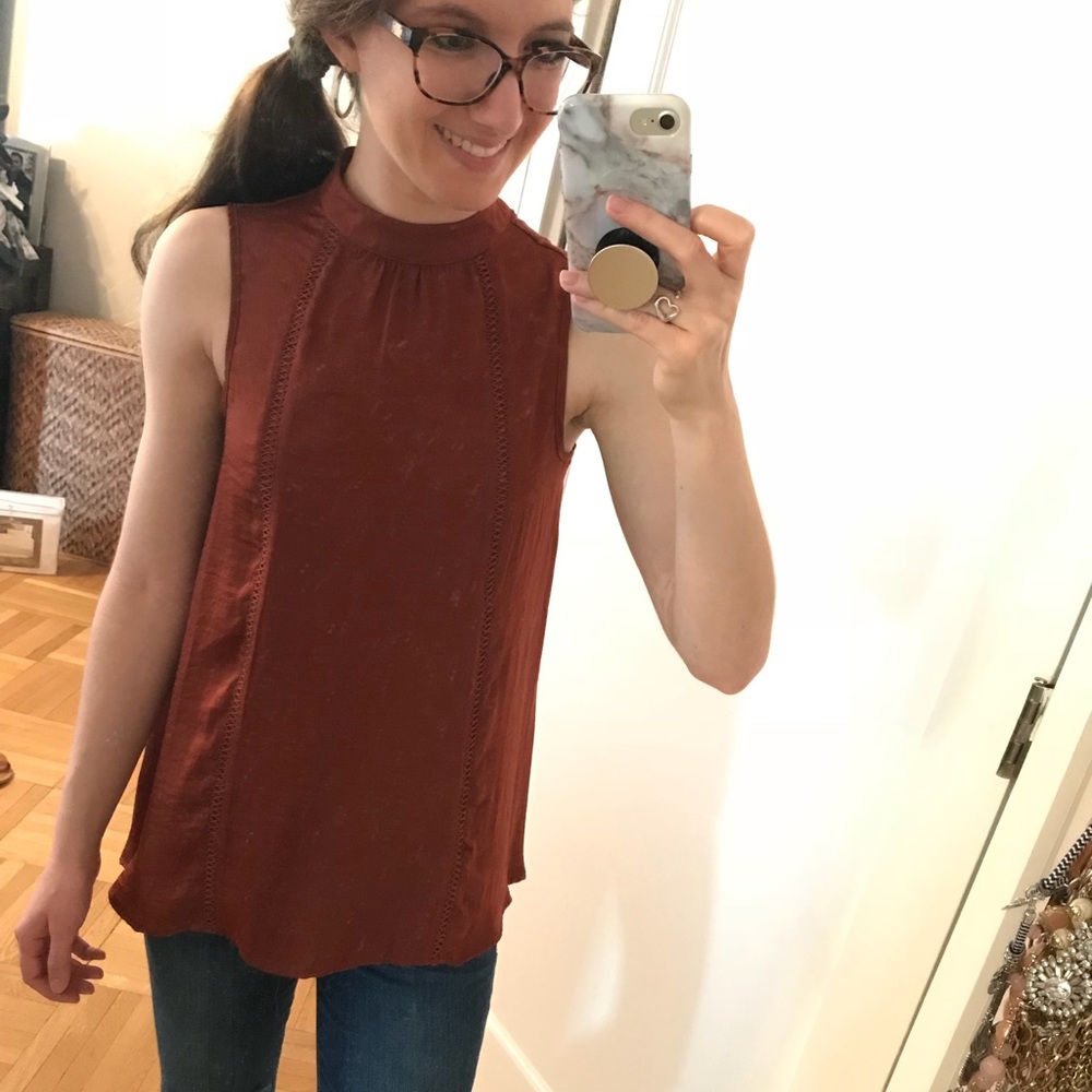 High neck blouse